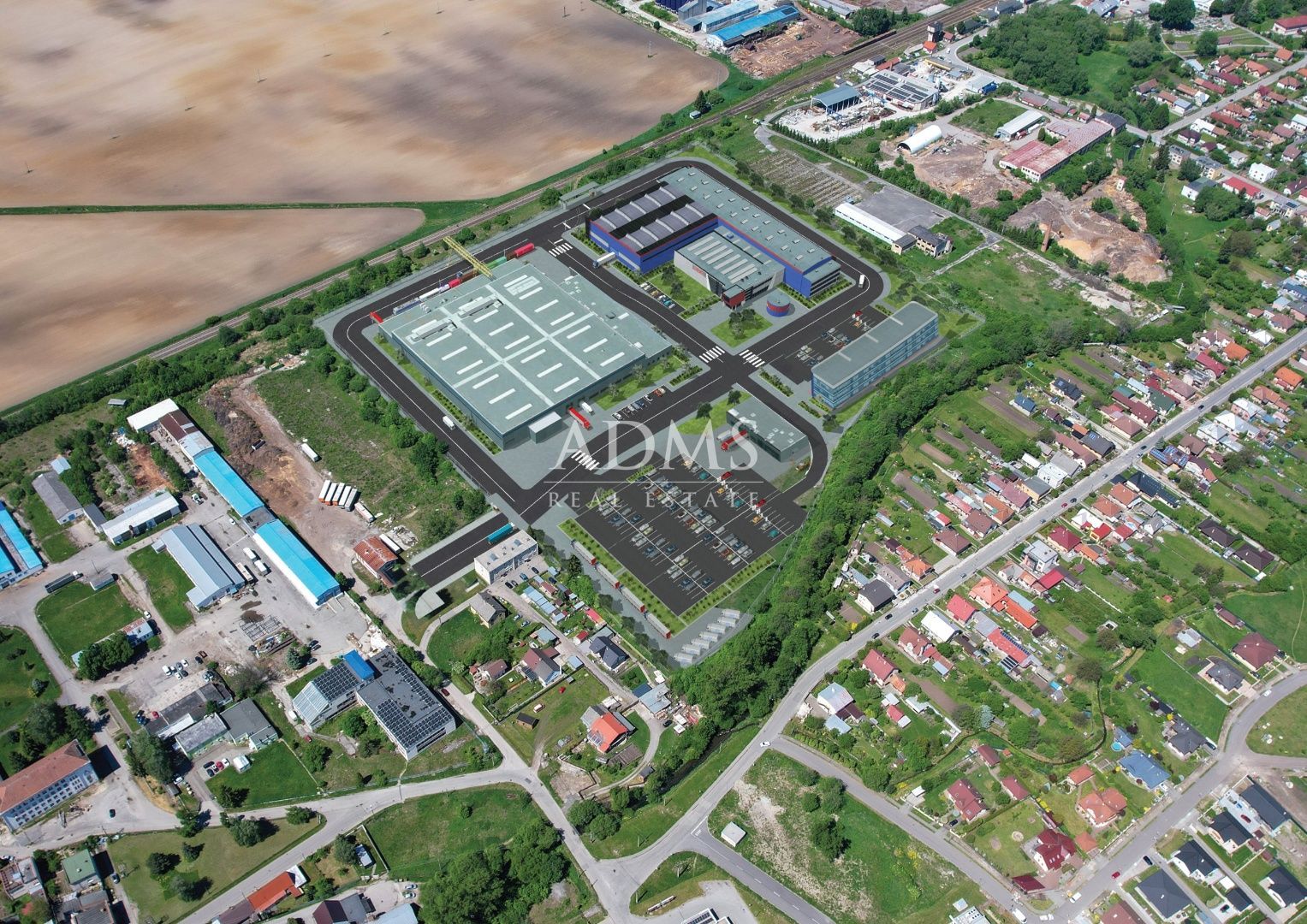 Industrial plot for modern production area