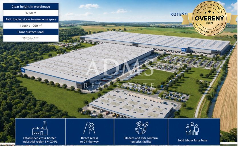 Industrial plots Kotešová