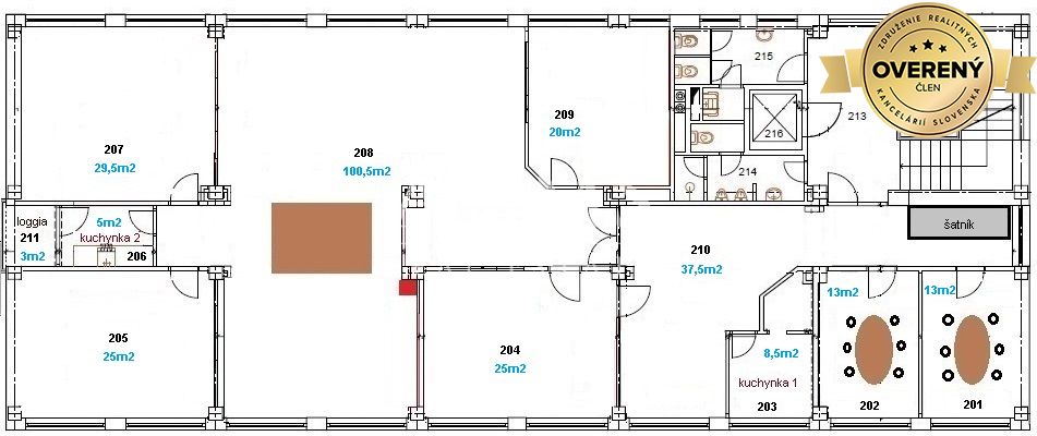 Offices in the centre of Žilina for rent